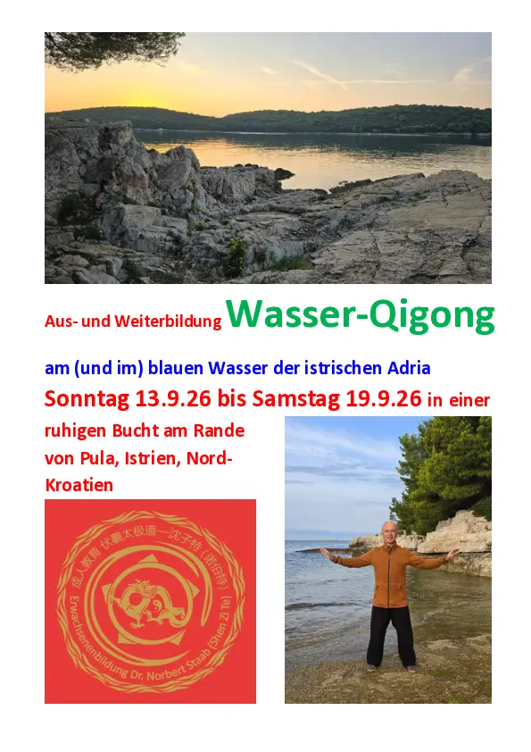 Reise nach Pula / Kroation zu Wasser-Qigong