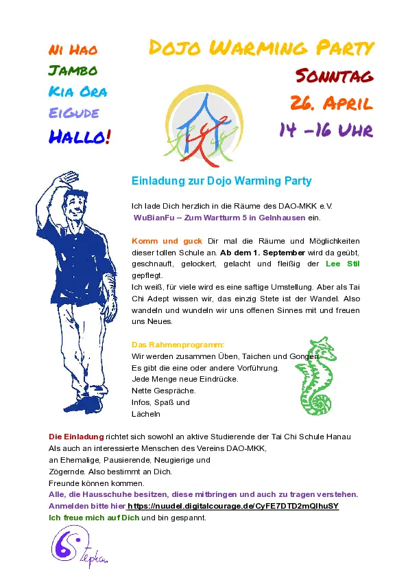 Taichi und Qigong im Lee-Style ziehen nach Gelnhausen