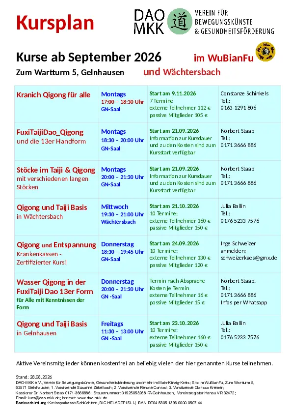 DAO-MKK Kursplan 2026 Herbst Stand 28.08.2026